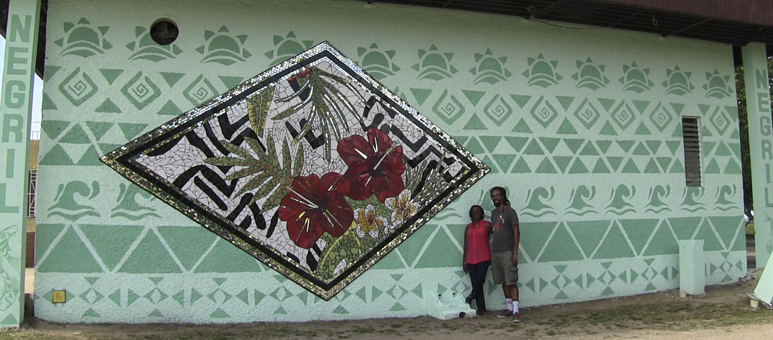 The New Artistic Mural @ the Negril Community Centre